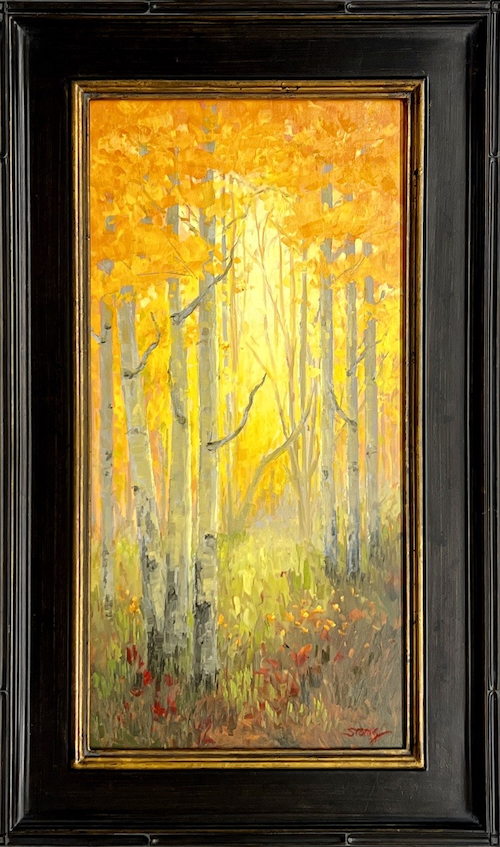 Autumn Grace 24x12 $1200 by KAREN STORM
