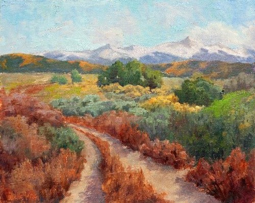 Back Road & Sunlight 11x14 $600 at Hunter Wolff Gallery