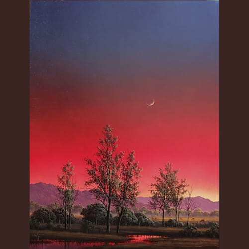 Click to view detail for Warm Twilight 24x18 $1875