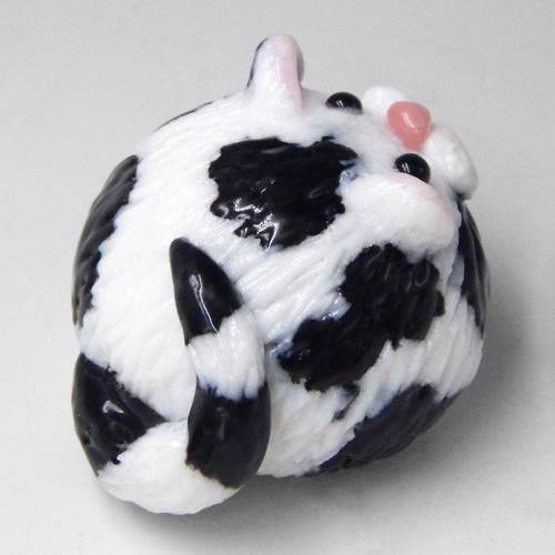 Click to view detail for HG-238 Fat Cats - Black & White 1.5x1.25x1 $56