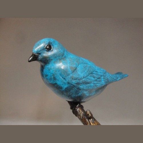 FL138 Mountain Bluebird Bronze  $2250 at Hunter Wolff Gallery