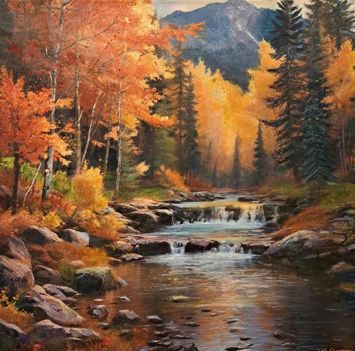 Breathe 36x36 $2500 at Hunter Wolff Gallery