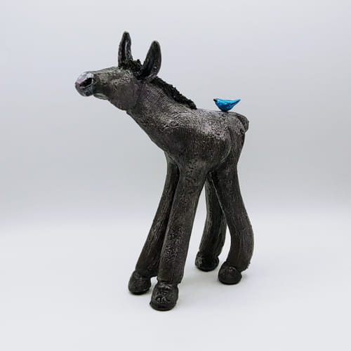 Click to view detail for CS-001 Tomas Burro with Blue Bird $400