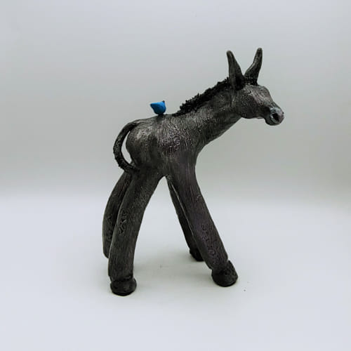 Click to view detail for CS-003 Mateo Burro with Blue Bird $400