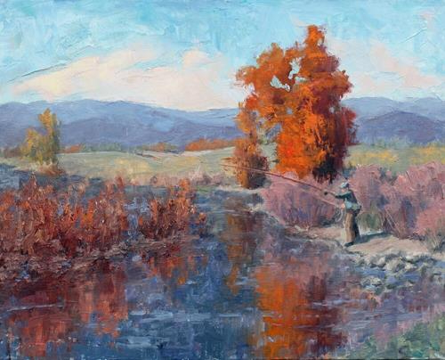 Catch and Release 11x14 $600 at Hunter Wolff Gallery