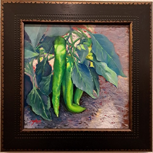 Click to view detail for Chili Peppers 8x8 $270