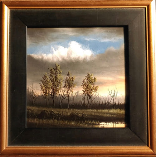 Passing Thunderstorm 6x6 $580 at Hunter Wolff Gallery
