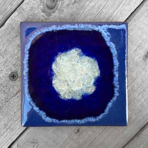 KB-706 Coasters Set of 4 Cobalt $45 at Hunter Wolff Gallery
