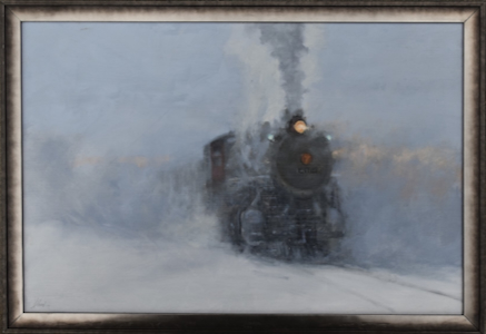 Cold Start 16x24 $1800 by GREG CLIBON