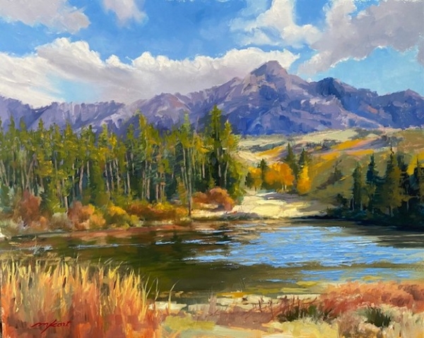 Oil artwork at Hunter-Wolff Gallery in Colorado Springs