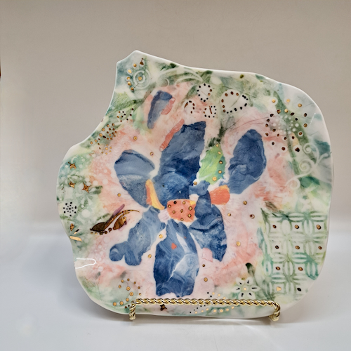 CP-002 Platter, Laminated Clay $195 at Hunter Wolff Gallery