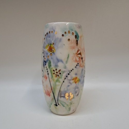 Click to view detail for CP-009 Vase - Abstract Garden $195