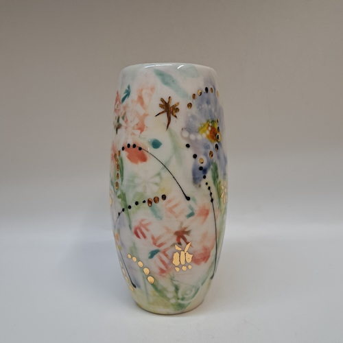 CP-009 Vase - Abstract Garden $195 at Hunter Wolff Gallery