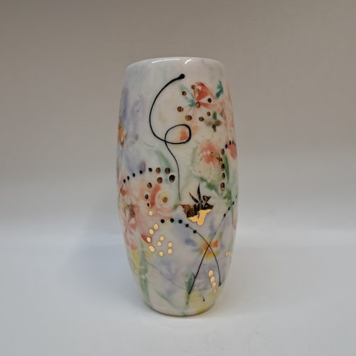 CP-009 Vase - Abstract Garden $195 at Hunter Wolff Gallery