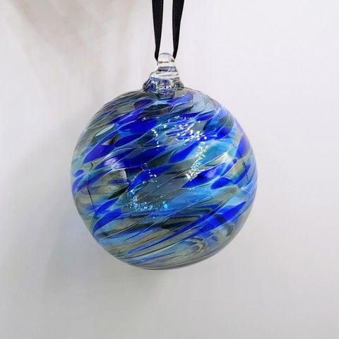 DB-265 Ornament Cobalt Blue $35 at Hunter Wolff Gallery