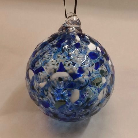 Click to view detail for DB-322 Ornament, Optic ornament - blue with white
