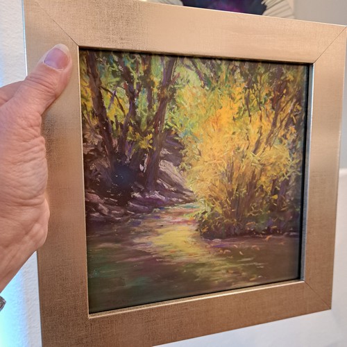 Dancing Autumn Leaves 8x8 $350 at Hunter Wolff Gallery