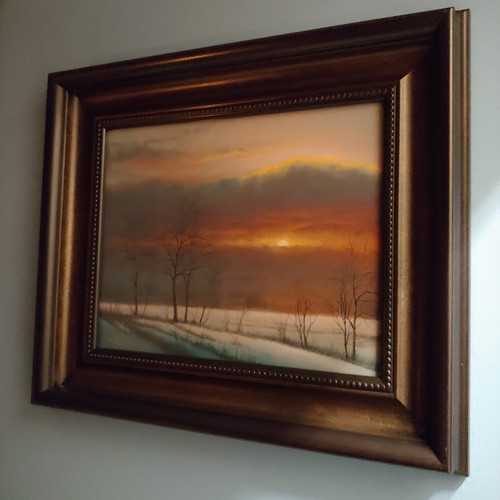 Click to view detail for Deep Winter Sunset 11x14 $985