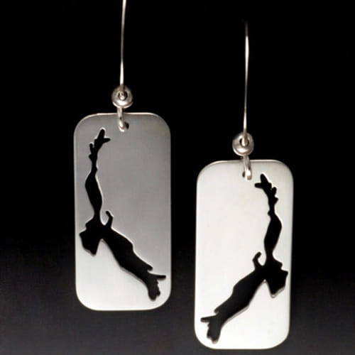 Click to view detail for MB-E381E Earrings Eagles $116