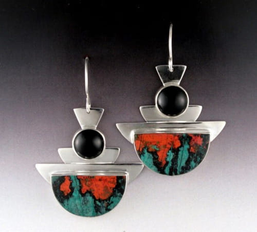 Click to view detail for MB-E391 Earrings, Sonora Sunrise