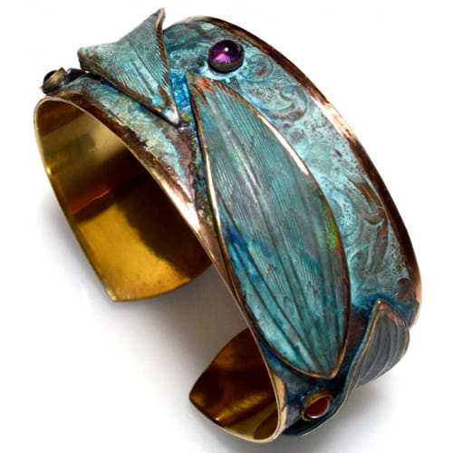 EC-050 Cuff, Contemporary Leaves $132 at Hunter Wolff Gallery