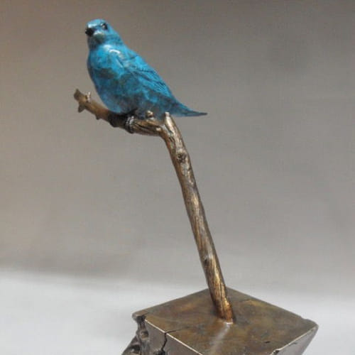 FL114 Colorado Blue Bird $1950 at Hunter Wolff Gallery