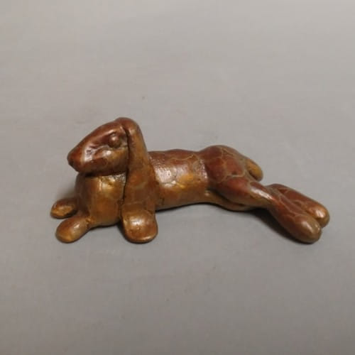 FL107 Bunny Bronze 1.5x4.25x2.25  $110 at Hunter Wolff Gallery