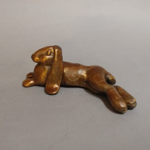 FL108 Bunny Bronze 1.5x4.25x2.25  $110 at Hunter Wolff Gallery