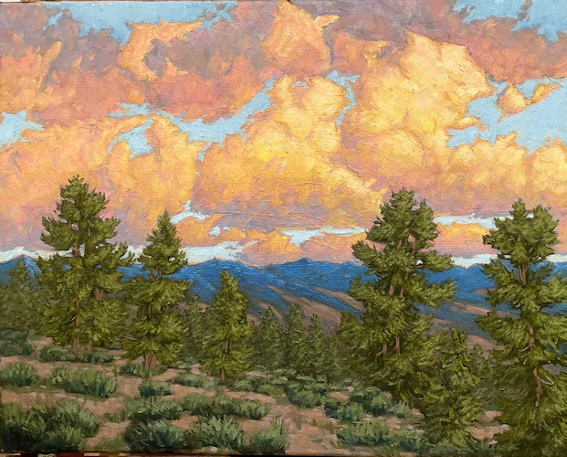 Fire In The Sky 16x20 $1350 at Hunter Wolff Gallery