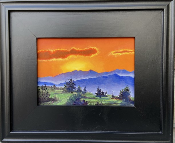 Click to view detail for Fire in the Sky 5x7 $250