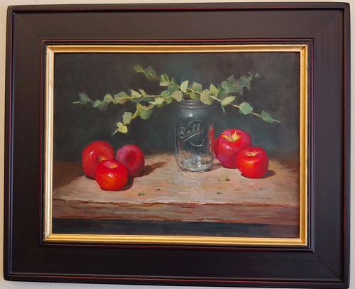 Click to view detail for Five Apples 12x16 $950