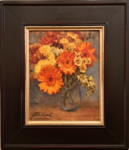 Click to view detail for Golden Blooms 10x8 $475