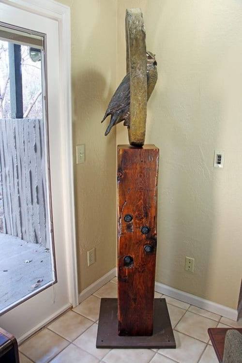 FL101 Great Horned Owl 6.6 Ft. Tall $17500 at Hunter Wolff Gallery