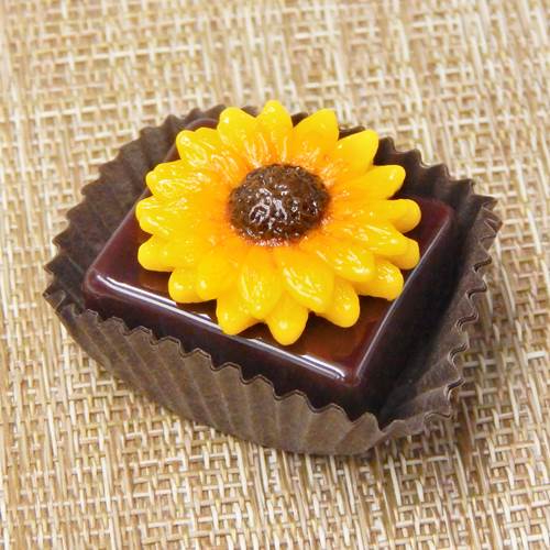 HG-196 Sunflower on Chocolate $52 at Hunter Wolff Gallery