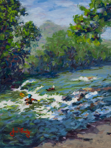 High Water Morning  6x8 $600 at Hunter Wolff Gallery