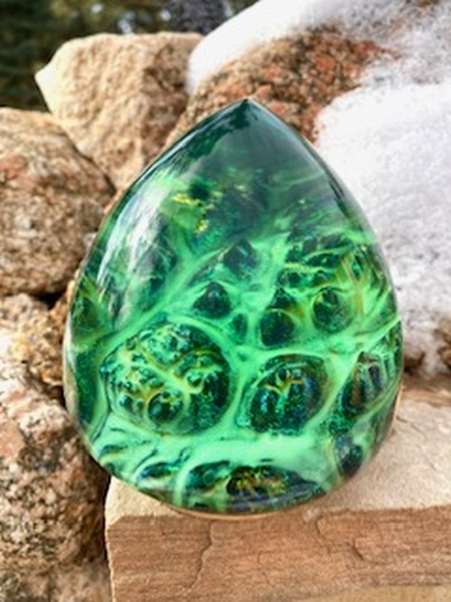 SH234 Maple & Green Resin $225 at Hunter Wolff Gallery