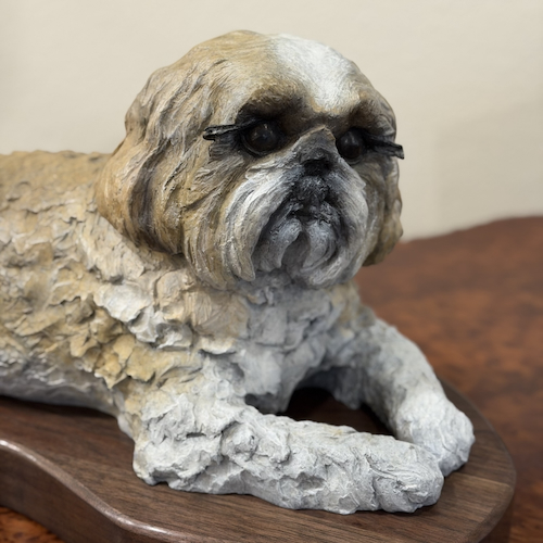 MB-S075 Bronze Sculpture Best Buddy 10x9x25 $5600 at Hunter Wolff Gallery