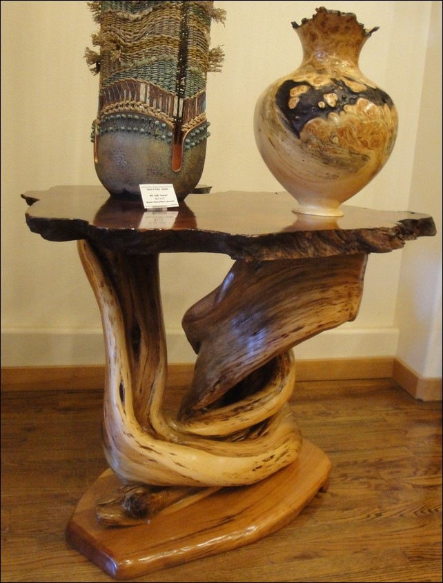 Jw 083 Table Juniper Base And Reclaimed Red Wood By Jerry Wedekind