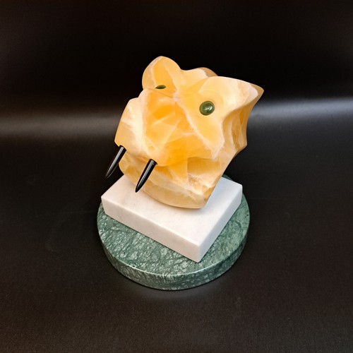 MB-S019 Jaguar Honeycomb Calcite 5x5x5 $1430 at Hunter Wolff Gallery