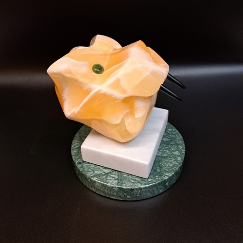 MB-S019 Jaguar Honeycomb Calcite 5x5x5 $1430 at Hunter Wolff Gallery