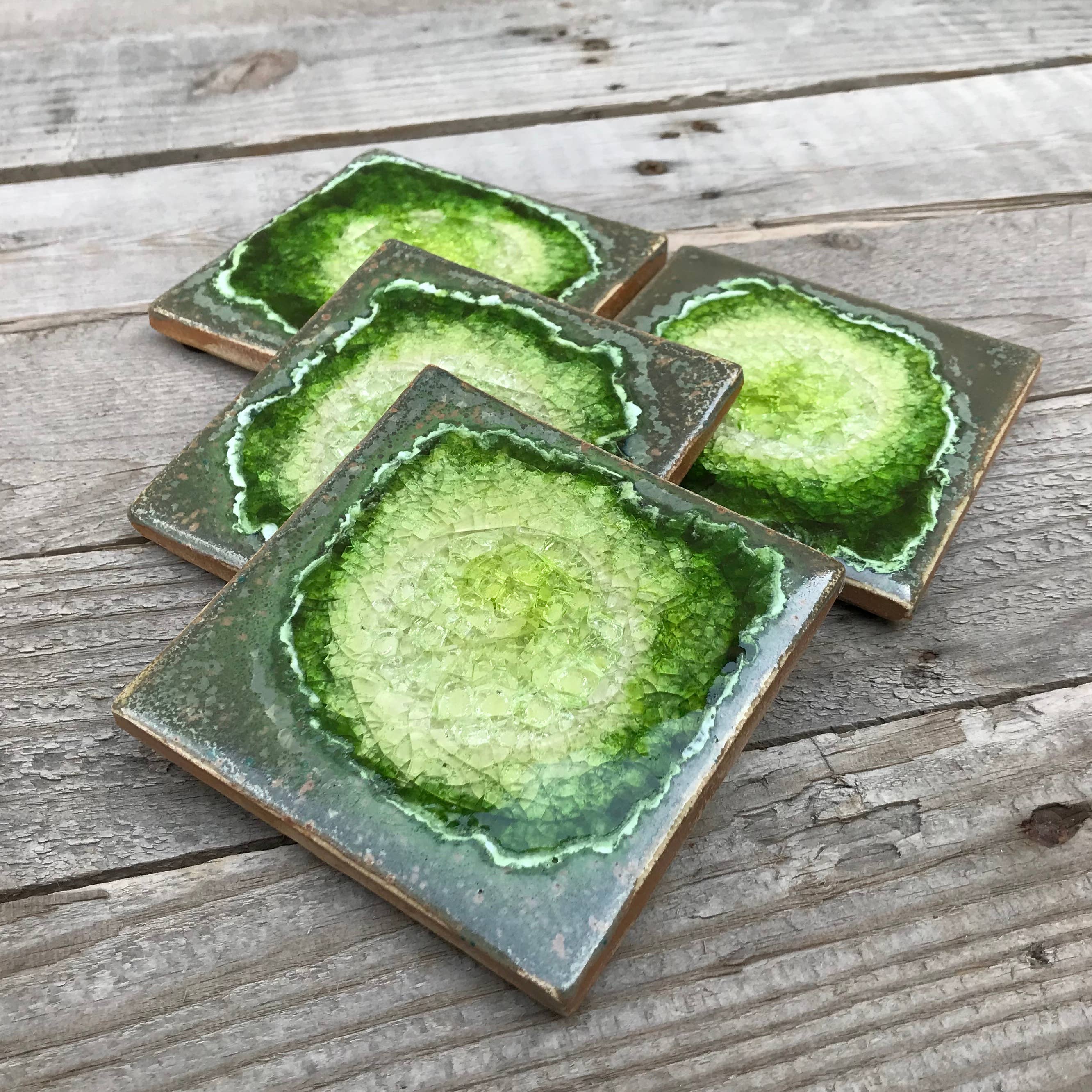 KB-591 Coasters Set of 4  Jungle $43 at Hunter Wolff Gallery