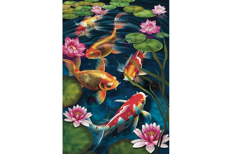 Click to view detail for MP-008 Koi Sanctuary 18x12.3 $108