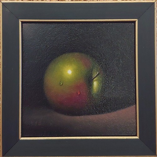 Little Green Apple 3.5x3.5 $400 at Hunter Wolff Gallery