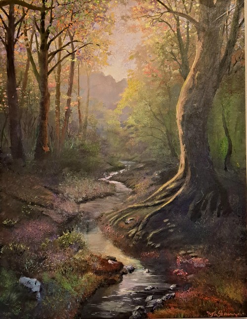 Lyrical 48x36 $3300 by JOHN SHERMAN