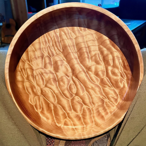 MH101 Bowl, Curly Maple $380 at Hunter Wolff Gallery