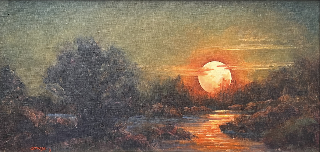Moonshine 10x20 $1200 at Hunter Wolff Gallery