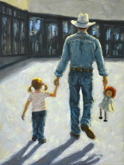 Measure Of A Man 12x9 $490 at Hunter Wolff Gallery