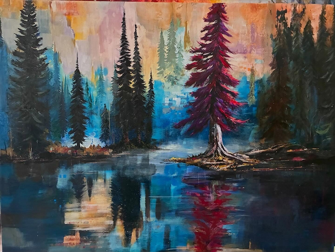 Minnesota 36x48 $3600 by JOHN SHERMAN