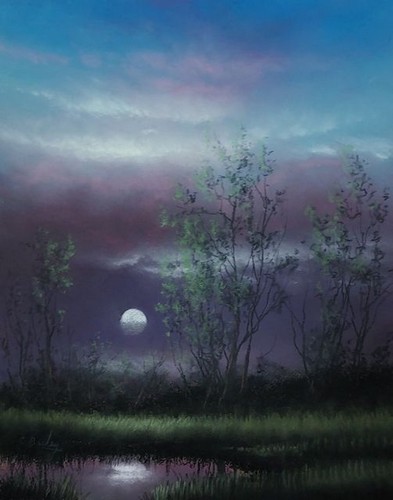 Moon Rising 10x8 $750 at Hunter Wolff Gallery