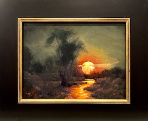 Moon Shadows 12x16 $800 by KAREN STORM